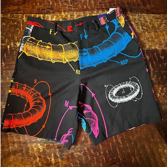 MSFTSrep Black & Pattern Antigravity Men's Shorts (see measurements for size) - Picture 1 of 7
